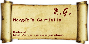 Morgós Gabriella névjegykártya