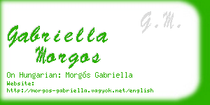 gabriella morgos business card